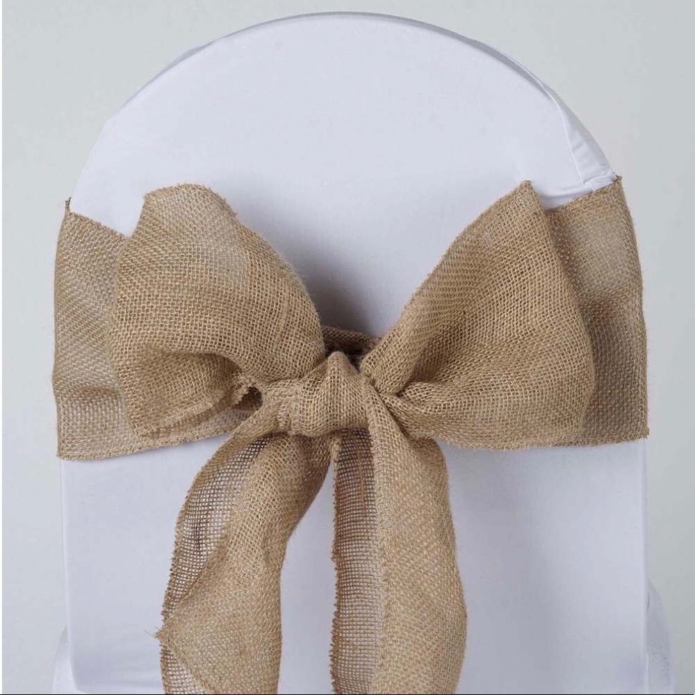 Burlap Chair Ties.